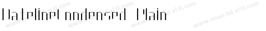 DatelineCondensed Plain字体转换